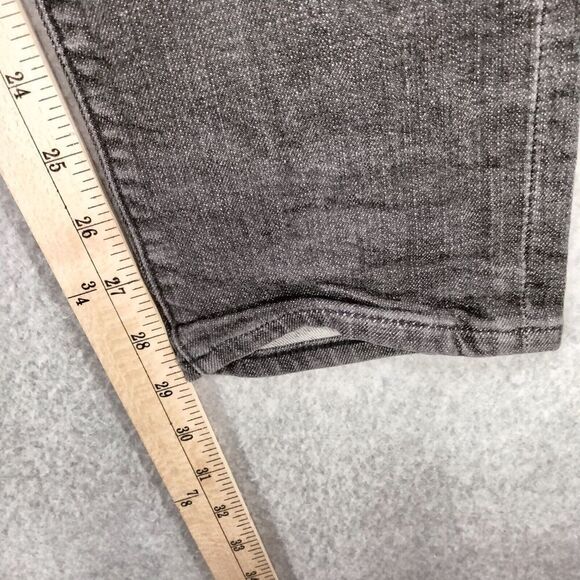 American Eagle Outfitters Men 29 x 29 Distressed Black Slim Straight Jeans Denim - Picture 6 of 11